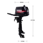 Hangkai Water Cooled 2 Stroke 6HP Outboard Motor Petrol Powered Engine - Image 4