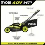 RYOBI 40V HP Brushless 20 in. Cordless Battery Walks Behind Push Mowers with 6.0 - Image 5