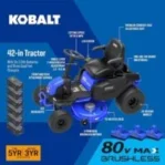 Kobalt Crossover Electric Lawns Tractors KT 5680-06 - Image 3