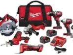 Milwaukee M18 Cordless Combo Kit (7-Tool) with Two 3.0 Ah Batteries, Charger and Tool Bag