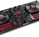 Numark Mixtrack Platinum FX Serato DJ Controllers with Jog Wheel Displays, 4 Decks, Mixers, Effects Paddles and (Audio Interface)