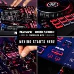 Numark Mixtrack Platinum FX Serato DJ Controllers with Jog Wheel Displays, 4 Decks, Mixers, Effects Paddles and (Audio Interface) - Image 3