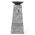 Costway 48 Inch Propane Fire Bowl Column with Lavas Rocks and PVC Covers - Image 3