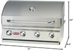 Bull Outlaw 30 inch 4 Burner Built in Natural Gas Grill - Image 4