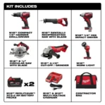 Milwaukee M18 Cordless Lithium-Ion 6-Tool Combo Kit - Image 4
