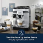De’Longhi Magnifica Evo Automatic Espresso & Coffee Machine with Auto Milk Frother, Built-in Grinder & Auto-Clean Function – For Latte, Cappuccinos, Americano, Iced Coffee, ECAM29084SB , Silver - Image 5